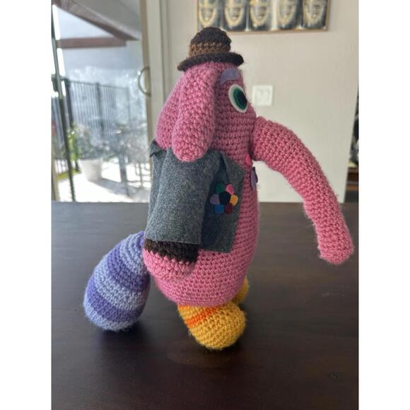 Home Made Crocheted 17” Bing Bong Plush Disney Inside Out Movie Super Unique - Picture 2 of 7